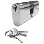 Cylindre ovale 27x27 nickel inther, durable, compatible iseo et cisa, installation facile