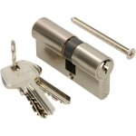 Kotarbau - cylindre de serrure 25 / 30 en nickel - cylindre de porte profil - serrure de scurit - ...