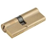 Cylindre de serrure, cylindre d�brayable 8 cl�s finition en laiton haute s�curit� anti pic anti perceuse ...