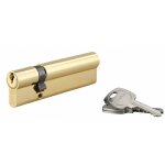Cylindre de serrure double entr�e, 30x80mm, anti - arrachement, laiton, 3 cl�s - thirard