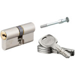 Cylindre de serrure double entr�e transit 2 pour serrure trimax a2p, 30x30mm, nickel, 4 cl�s - thirard ...