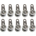 Cyslmuk - lot de 10 roulettes pour baies vitres ou portes coulissantes - en mtal et en plastique - ...