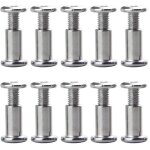 Cyslmuk - lot de 10 vis m6 x 20 mm, boucles de ceinture, boulons de fixation, vis de fixation, attaches ...