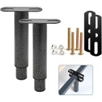 Lot de 2 pied de lit liaison m�tal r�glables en m�tal pieds pour sommier, tr�s r�sistants convient pour ...
