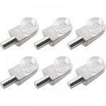 Cyslmuk - 20pcs taquets �tag�re mural support d'�tag�re en verre en alliage de zinc ventouse