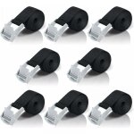 Cyslmuk - 2m sangle d'arrimage, 8 pices sangle  cliquet avec boucle de serrage en alliage de zinc pour ...
