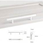 Lot de 4 entraxe 96mm poignee meuble blanc, Ø12mm poignée de meuble boutons de portes cuisine blanc t ... Lot de 4 entraxe 96mm poignee meuble blanc, Ø12mm poignée de meuble boutons de portes cuisine blanc t ...
