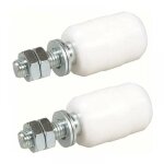 Olive de guidage suprieure nylon, 2 unitsrouleaux pour porte coulissante, fixation avec tige filete, ...