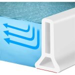 Seuil de douche en silicone couche imperm�able auto - adh�sive pour arr�t d'eau de douche, protection ...