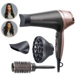 D5706 coffret coiffure, seche - cheveux ionique curl confidence 2200w, brosse 45mm, grille ceramique, ...
