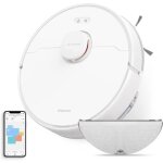 D9max white - aspirateur robot laveur 2 en 1 - navigation lds intelligente laser - 4 000pa - cartes pour ...