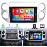 Dab + android 15 pour vw tiguan 5n 2007 - 2016 golf plus navigation carplay gps usb type - c 2 + 64 go ...