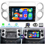 Dab + android 15 pour vw tiguan 5n 2007 - 2016 golf plus navigation carplay gps usb type - c 32 go
