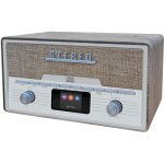 Dab dab radio player de cd player - retro radio - bluetooth - 20 presets - dab / fm / aux - mda525 - ...