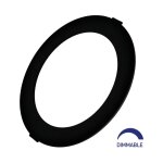 Braytron - dalle led dimmable 18w 4000k 1800lm noir ip40