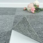 Bricoflor - dalle moquette autocollante gris dalle de moquette adh�sive 40 x 40 cm schatex easy pour ...