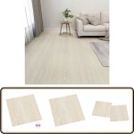 Dalles de plancher autoadhsives 55 pcs pvc 5, 11 m beige - carrelage pvc - dallettes de sol - planchers ...