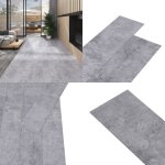 Vidaxl - dalles de plancher pvc 4, 46 m 3 mm autoadhsif gris ciment - carrelage pvc - dallettes de ...