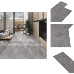 Dalles de plancher pvc 5, 02 m 2 mm autoadhsif gris bton - carrelage pvc - dallettes adhesifs - planchers ...