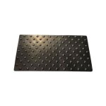 Dalles podotactiles en caoutchouc noir 420 x 800 mm 1, 5kg