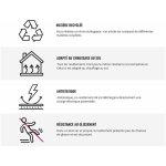 Hellocarpet - dalles pvc plombantes rhys ii granite light grey 60x60 - granite light grey