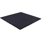 Dalle de sol sportif 'fifteen' - 100x100 cm - 20 mm - epdm gris fonc / sbr noir