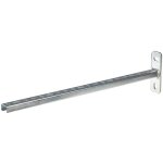 Console de rail, console murale 27 / 18 argent, support mural, support pour charges lourdes en acier ...