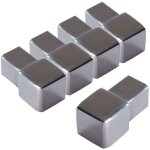 Embout pour rail � carrelage profil carr� en acier inoxydable, profil � carrelage - poli 10mm, 5 pi�ces ...