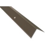 Profil de nez de marche avec matriel de fixation - 100cm x 20mm x 20mm champagne