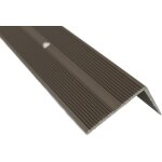 Profil de nez de marche avec matriel de fixation - 100cm x 42mm x 20mm champagne