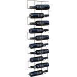 Dandibo - casier � vin m�tal noir mural �troit 96136 casier � bouteilles porte - bouteilles