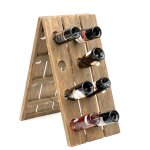 Dandibo - plateau � secouer casier � bouteilles pour 24 bouteilles en bois 96171 nature vintage fonc� ...