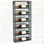 Dandibo - porte - bouteilles mural m�tal noir design 96603 casier � bouteilles porte - bouteilles de ...