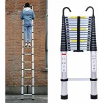 Dayplus - 16. 5ft chelle tlescopique en aluminium de 5 m avec 2 crochets