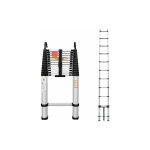 Dayplus - 16. 5ft escamotable 5m chelle  charnire 150kg capacit de charge alu chelle tlescopique ...