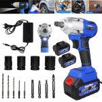 Cl  chocs sans fil brushless de 1 / 2 pouce avec 2x batterie 6, 0ah 21v et chargeur rapide 420 nm de ...