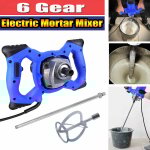 Dayplus - malaxeur mortier colle 2600w mlangeur lectrique professionnel outils 6 - speeds