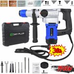 Dayplus - nouveau marteau perforateur marteau perforateur  percussion marteau perforateur sds plus 1500w ...