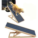 100cm rampe pour chien rampe pour animaux compagnie pour voiture, avec hauteur r�glable, rampe de s�curit� ...