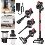 Dayplus - aspirateur de puissance sans fil hoover droit lger portable sans sac 6000w