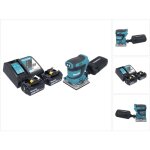 Makita - dbo 484 rg ponceuse vibrante sans fil 18 v 112 x 102 mm + 2x batterie 6, 0 ah + chargeur