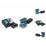 Dbo 484 rm1 ponceuse vibrante sans fil 18 v 112 x 102 mm + 1x batterie 4, 0 ah + chargeur - makita