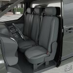 Housse de siège auto / utilitaire - sur mesure pour peugeot partner / citroen berlingo / opel combo (dès ... Housse de siège auto / utilitaire - sur mesure pour peugeot partner / citroen berlingo / opel combo (dès ...