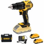 Dcd709d2t perceuse - visseuse � percussion sans fil 18v ? 2x2ah coffret tstak - dewalt