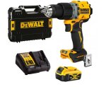 Dewalt dcd805p1t perceuse � percussion xr brushless 18v 90nm - 1 x 5ah batteries, chargeur en coffret ...