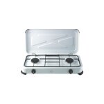 Dcg - cuisinie're a' gaz en acier 2 feux avec gril puissance 2, 6 kw consommation 70 - 100g / h 59x29x9, ...
