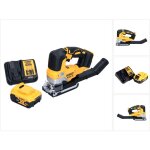 Dewalt - dcs 334 p1 scie sauteuse pendulaire sans fil brushless 18v + 1x batterie 5, 0ah + chargeur Dewalt - dcs 334 p1 scie sauteuse pendulaire sans fil brushless 18v + 1x batterie 5, 0ah + chargeur