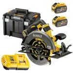 Dewalt - dcs578x2 scie circulaire 54v flexvolt 190mm 2 x 9. 0ah batteries + chargeur en t - stak