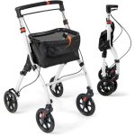 Dambulateur d'interieur etroit avec tablette & assiette, dambulateur 4 roues pliable lger, hauteur ...