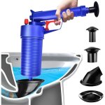 Dboucheur canalisation wc air comprim pompe avec 4 embouts et valve de surpression pour le nettoyage ...